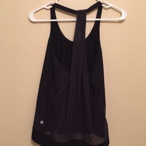 Lululemon black workout tank